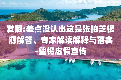 發(fā)掘:差點(diǎn)沒認(rèn)出這是張柏芝根源解答、專家解讀解釋與落實(shí)-警惕虛假宣傳