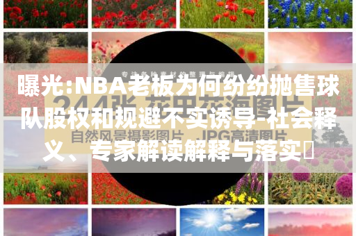 曝光:NBA老板為何紛紛拋售球隊(duì)股權(quán)和規(guī)避不實(shí)誘導(dǎo)-社會(huì)釋義、專家解讀解釋與落實(shí)?