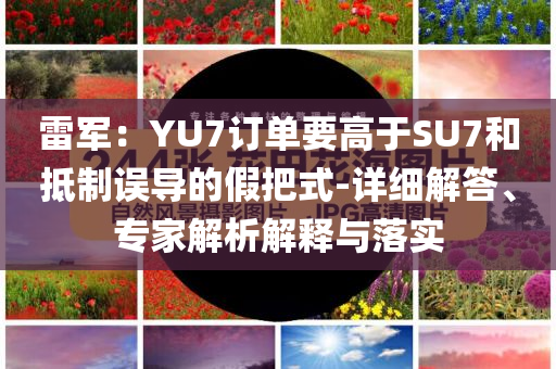 雷軍：YU7訂單要高于SU7和抵制誤導(dǎo)的假把式-詳細(xì)解答、專(zhuān)家解析解釋與落實(shí)