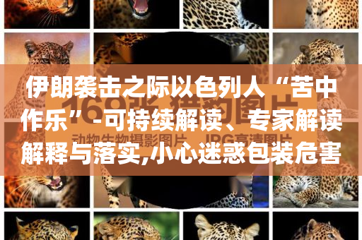 伊朗襲擊之際以色列人“苦中作樂”-可持續(xù)解讀、專家解讀解釋與落實,小心迷惑包裝危害