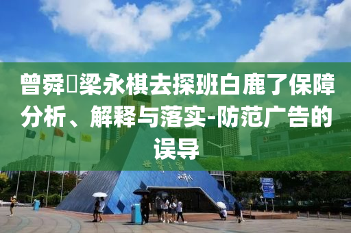 曾舜晞梁永棋去探班白鹿了保障分析、解釋與落實(shí)-防范廣告的誤導(dǎo)