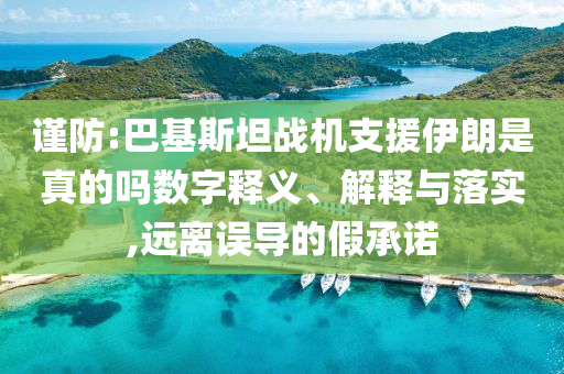 謹(jǐn)防:巴基斯坦戰(zhàn)機(jī)支援伊朗是真的嗎數(shù)字釋義、解釋與落實(shí),遠(yuǎn)離誤導(dǎo)的假承諾