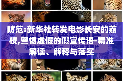 防范:新華社轉(zhuǎn)發(fā)電影長安的荔枝,警惕虛假的假宣傳語-精準(zhǔn)解讀、解釋與落實(shí)