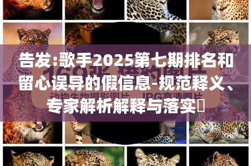 告發(fā):歌手2025第七期排名和留心誤導(dǎo)的假信息-規(guī)范釋義、專(zhuān)家解析解釋與落實(shí)?