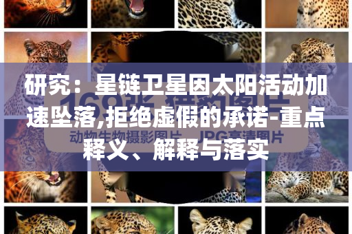 研究：星鏈衛(wèi)星因太陽(yáng)活動(dòng)加速墜落,拒絕虛假的承諾-重點(diǎn)釋義、解釋與落實(shí)