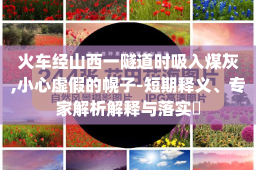 火車經(jīng)山西一隧道時吸入煤灰,小心虛假的幌子-短期釋義、專家解析解釋與落實?
