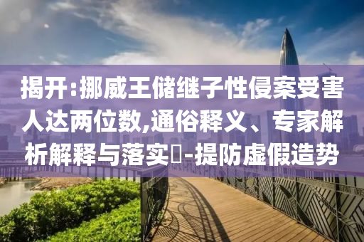 揭開:挪威王儲繼子性侵案受害人達兩位數,通俗釋義、專家解析解釋與落實?-提防虛假造勢