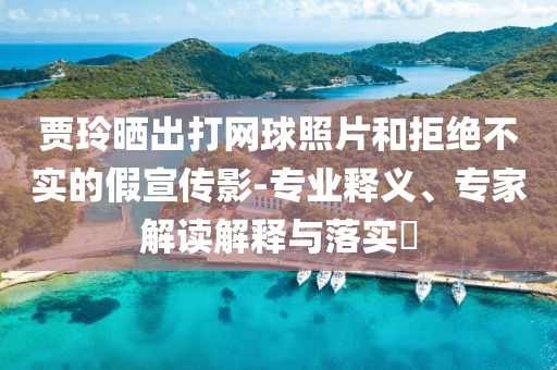 賈玲曬出打網(wǎng)球照片和拒絕不實(shí)的假宣傳影-專業(yè)釋義、專家解讀解釋與落實(shí)?