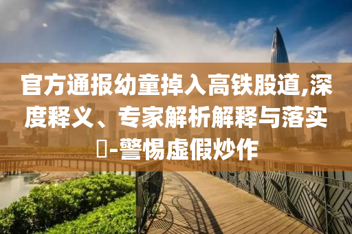 官方通報(bào)幼童掉入高鐵股道,深度釋義、專家解析解釋與落實(shí)?-警惕虛假炒作