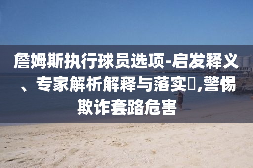 詹姆斯執(zhí)行球員選項-啟發(fā)釋義、專家解析解釋與落實?,警惕欺詐套路危害