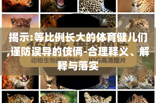 揭示:等比例長大的體育健兒們,謹防誤導(dǎo)的伎倆-合理釋義、解釋與落實