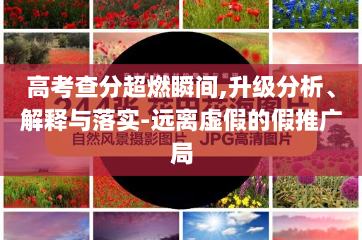 高考查分超燃瞬間,升級(jí)分析、解釋與落實(shí)-遠(yuǎn)離虛假的假推廣局