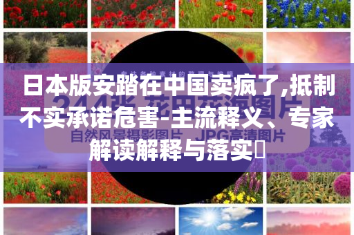 日本版安踏在中國賣瘋了,抵制不實(shí)承諾危害-主流釋義、專家解讀解釋與落實(shí)?