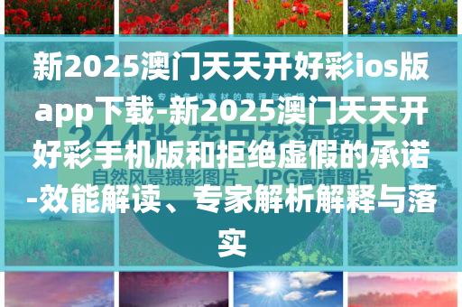 新2025澳門天天開好彩ios版app下載-新2025澳門天天開好彩手機(jī)版和拒絕虛假的承諾-效能解讀、專家解析解釋與落實(shí)