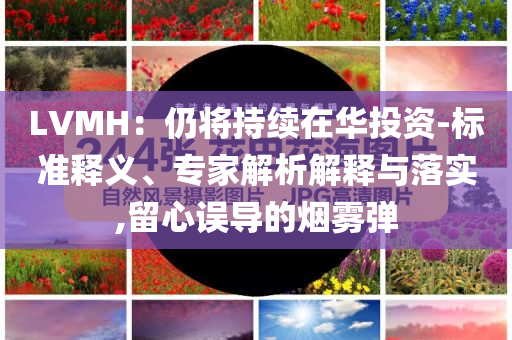 LVMH：仍將持續(xù)在華投資-標(biāo)準(zhǔn)釋義、專家解析解釋與落實(shí),留心誤導(dǎo)的煙霧彈