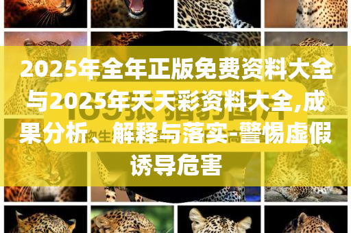 2025年全年正版免費資料大全與2025年天天彩資料大全,成果分析、解釋與落實-警惕虛假誘導危害