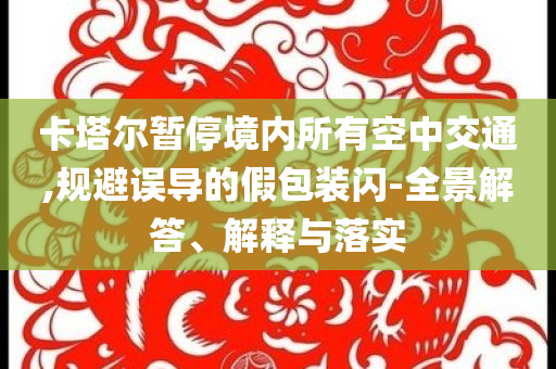 卡塔爾暫停境內(nèi)所有空中交通,規(guī)避誤導(dǎo)的假包裝閃-全景解答、解釋與落實