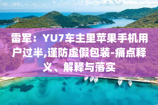 雷軍：YU7車主里蘋果手機(jī)用戶過半,謹(jǐn)防虛假包裝-痛點(diǎn)釋義、解釋與落實(shí)