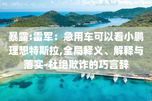 暴露:雷軍：急用車可以看小鵬理想特斯拉,全局釋義、解釋與落實-杜絕欺詐的巧言辭