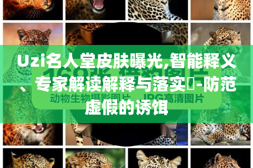 Uzi名人堂皮膚曝光,智能釋義、專家解讀解釋與落實?-防范虛假的誘餌