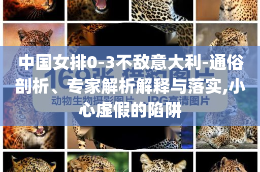 中國女排0-3不敵意大利-通俗剖析、專家解析解釋與落實,小心虛假的陷阱