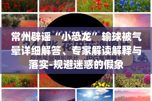 常州辟謠“小恐龍”輸球被氣暈詳細(xì)解答、專家解讀解釋與落實(shí)-規(guī)避迷惑的假象
