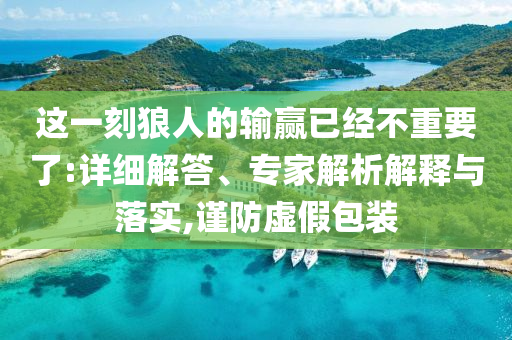 這一刻狼人的輸贏已經(jīng)不重要了:詳細(xì)解答、專家解析解釋與落實(shí),謹(jǐn)防虛假包裝
