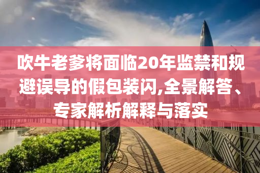 吹牛老爹將面臨20年監(jiān)禁和規(guī)避誤導(dǎo)的假包裝閃,全景解答、專家解析解釋與落實(shí)