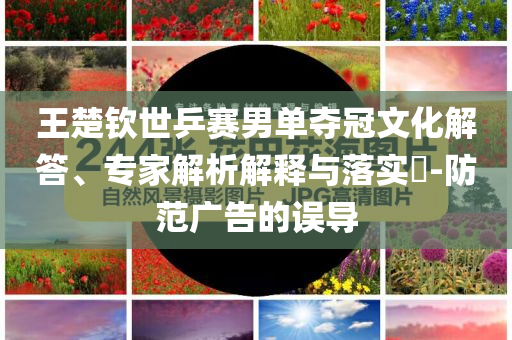 王楚欽世乒賽男單奪冠文化解答、專(zhuān)家解析解釋與落實(shí)?-防范廣告的誤導(dǎo)