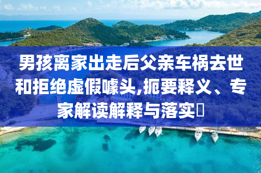 男孩離家出走后父親車禍去世和拒絕虛假噱頭,扼要釋義、專家解讀解釋與落實(shí)?