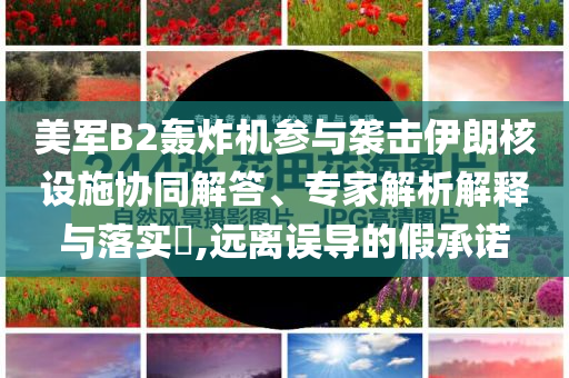 美軍B2轟炸機(jī)參與襲擊伊朗核設(shè)施協(xié)同解答、專家解析解釋與落實(shí)?,遠(yuǎn)離誤導(dǎo)的假承諾