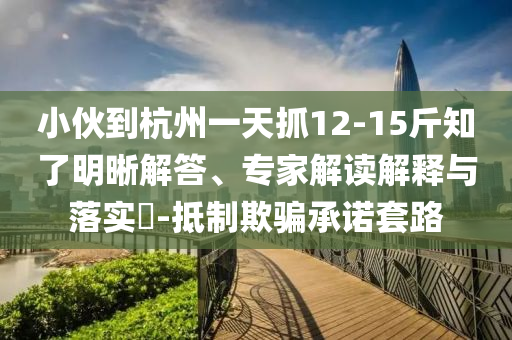 小伙到杭州一天抓12-15斤知了明晰解答、專家解讀解釋與落實?-抵制欺騙承諾套路