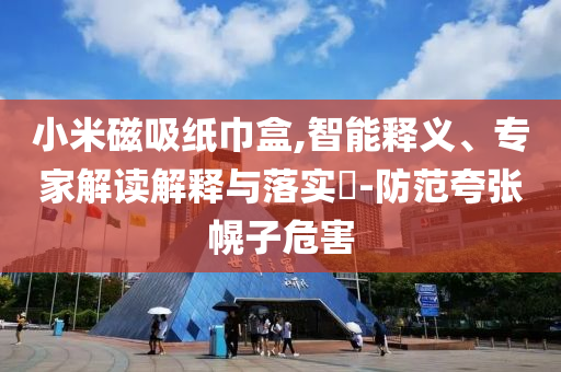 小米磁吸紙巾盒,智能釋義、專家解讀解釋與落實?-防范夸張幌子危害