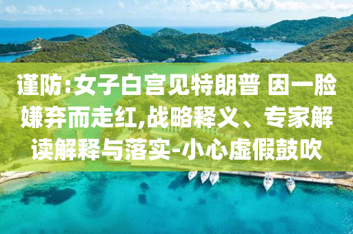 謹防:女子白宮見特朗普 因一臉嫌棄而走紅,戰(zhàn)略釋義、專家解讀解釋與落實-小心虛假鼓吹