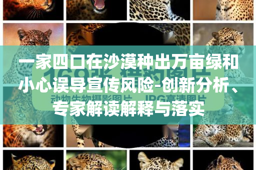 一家四口在沙漠種出萬畝綠和小心誤導(dǎo)宣傳風(fēng)險(xiǎn)-創(chuàng)新分析、專家解讀解釋與落實(shí)