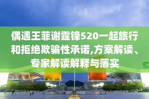 偶遇王菲謝霆鋒520一起旅行和拒絕欺騙性承諾,方案解讀、專家解讀解釋與落實
