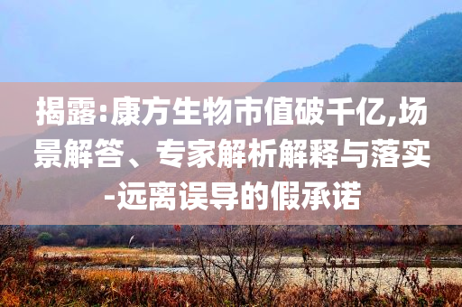 揭露:康方生物市值破千億,場景解答、專家解析解釋與落實-遠離誤導(dǎo)的假承諾