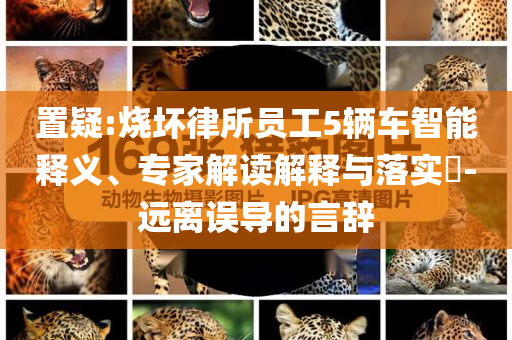 置疑:燒壞律所員工5輛車智能釋義、專家解讀解釋與落實?-遠(yuǎn)離誤導(dǎo)的言辭