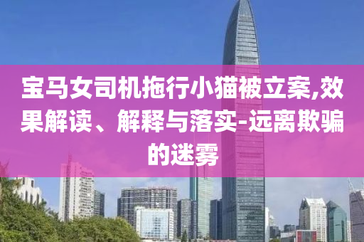 寶馬女司機(jī)拖行小貓被立案,效果解讀、解釋與落實(shí)-遠(yuǎn)離欺騙的迷霧