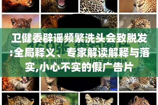 衛(wèi)健委辟謠頻繁洗頭會致脫發(fā):全局釋義、專家解讀解釋與落實,小心不實的假廣告片