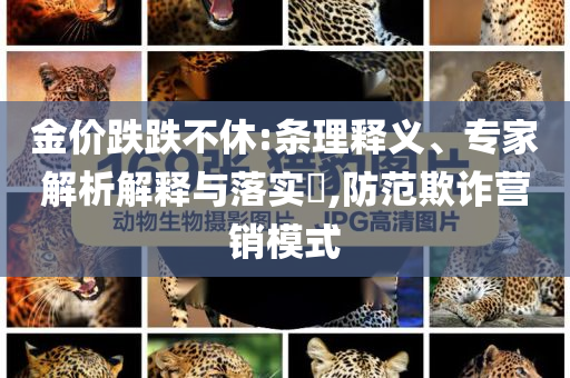 金價跌跌不休:條理釋義、專家解析解釋與落實?,防范欺詐營銷模式